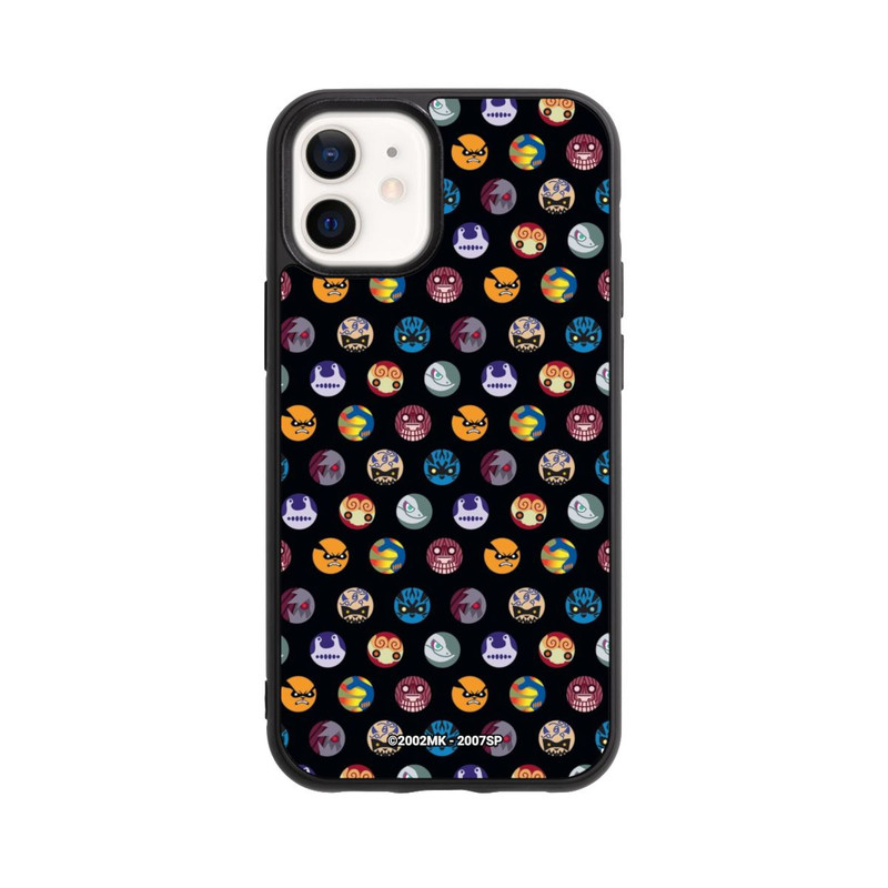 iPhone 12 mini Base Case Bijuu Muster Schwarz