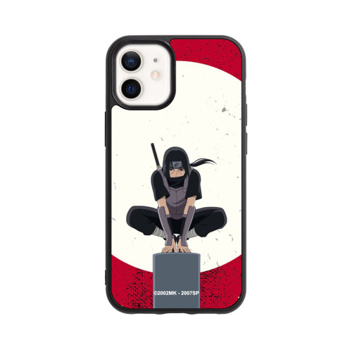 Apple iPhone 12 mini Base Case Itachi Uchiha Symbol Roter Hintergrund