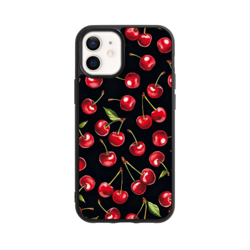 Apple iPhone 12 mini Base Case Kirschmuster Schwarz mit KI