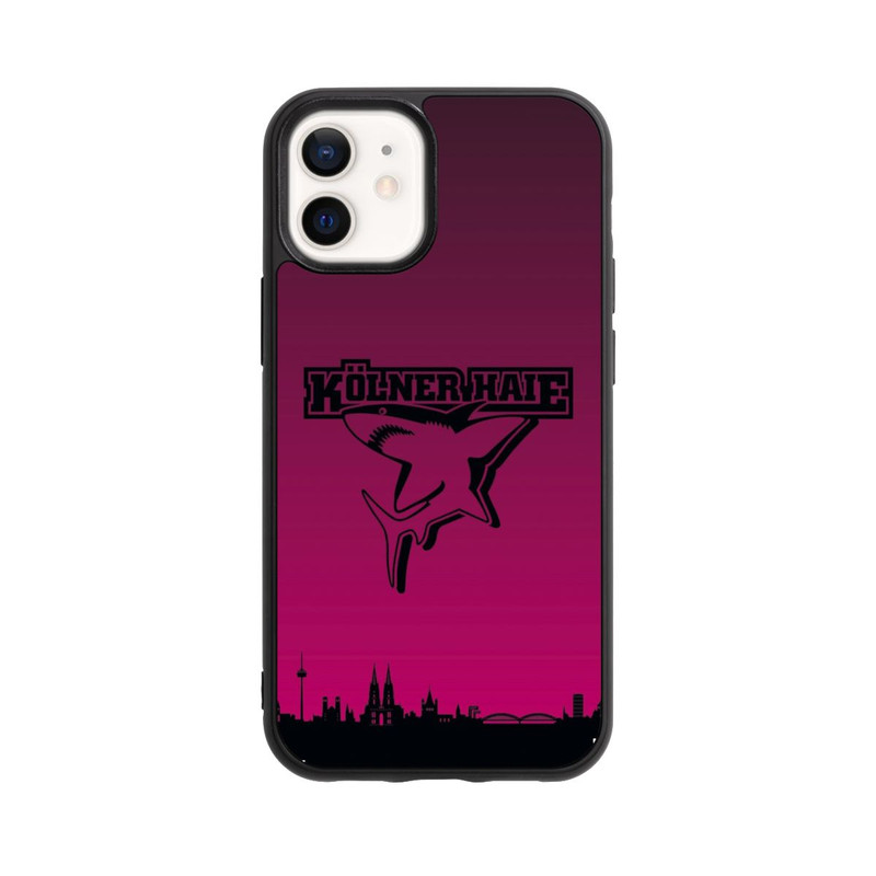 iPhone 12 mini Base Case Kölner Haie Skyline Pink