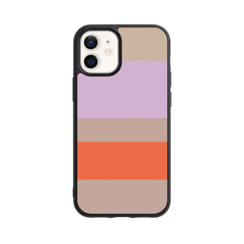 Apple iPhone 12 mini Base Case Moca Lila Orange Stripes