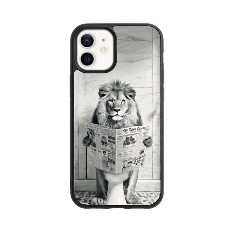 iPhone 12 mini Base Case Lion Toilet