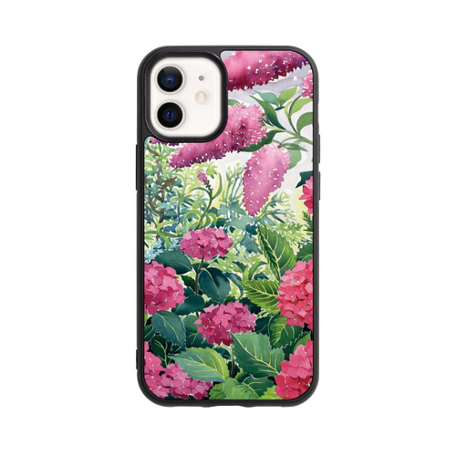 Apple iPhone 12 mini Base Case Garden Hydrangeas and Buddleia by Christopher Ryland