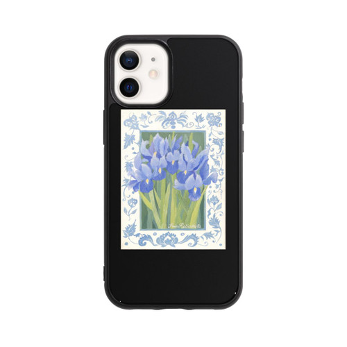 Apple iPhone 12 mini Base Case Blue Iris, by Jennifer Abbott