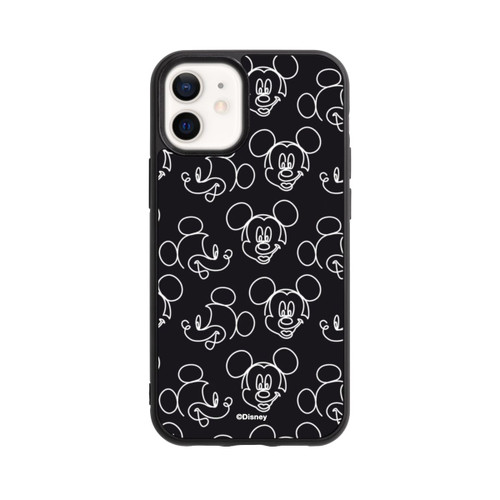 Apple iPhone 12 mini Base Case Disney Mickey Muster Schwarz