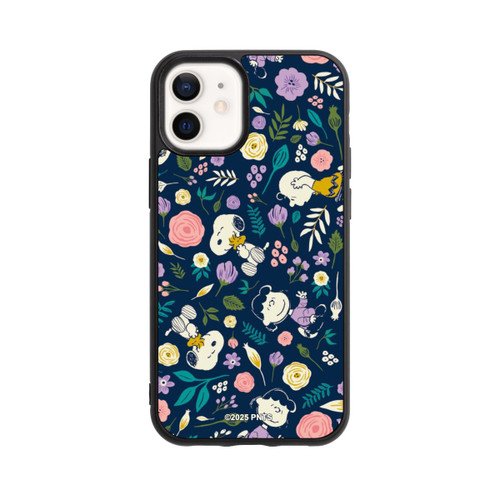 Apple iPhone 12 mini Base Case Peanuts Dark Flower Pattern
