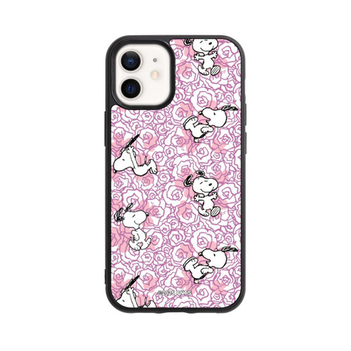 Apple iPhone 12 mini Base Case Peanuts Pink Roses Pattern