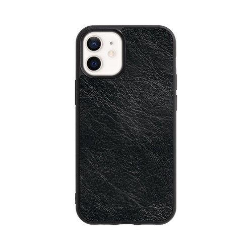 Apple iPhone 12 mini Base Case Schwarzer Lederlook Hintergrund