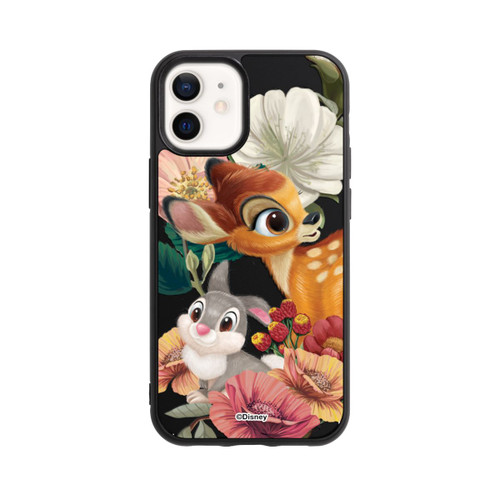 Apple iPhone 12 mini Base Case Bambi und Klopfer Blumen Transparent