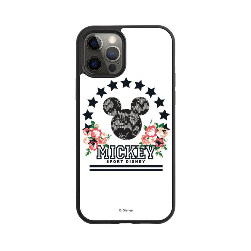 iPhone 12 Pro Base Case Mickey Mouse - College Flowers