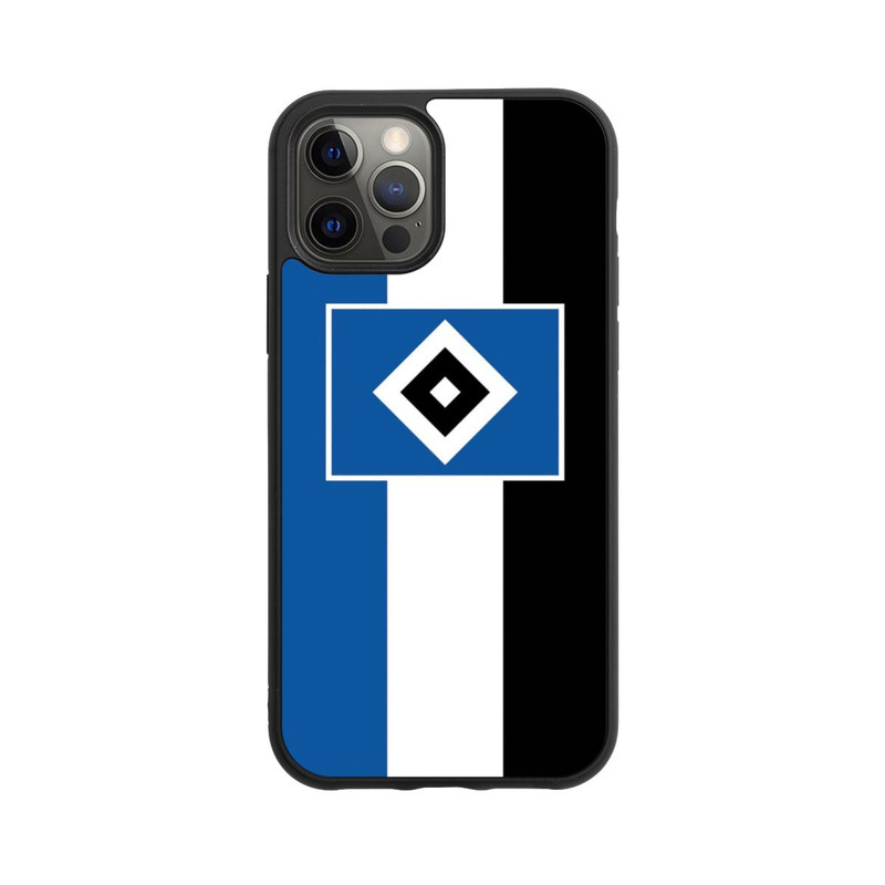 iPhone 12 Pro Base Case HSV Streifen - Blau-Weiß-Schwarz