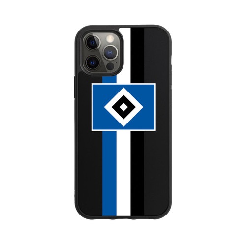 Apple iPhone 12 Pro Base Case HSV Streifen - Blau-Weiß-Schwarz - ohne Hintergrund