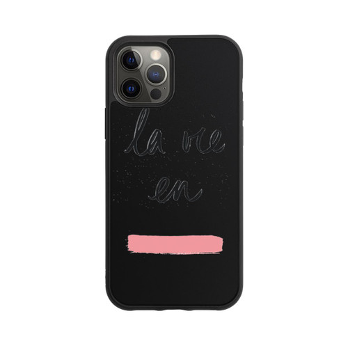 Apple iPhone 12 Pro Base Case La vie en Rosa Transparent