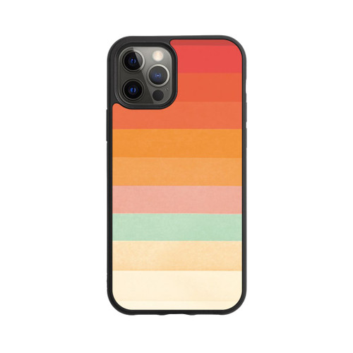 Apple iPhone 12 Pro Base Case Regenbogen Chevrons II