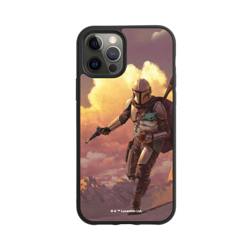 Apple iPhone 12 Pro Base Case Der Mandalorianer und Grogu Sonnenguntergang Wolken