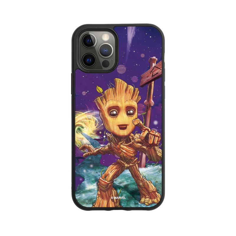 iPhone 12 Pro Base Case Baby Groot Galaxy Touch