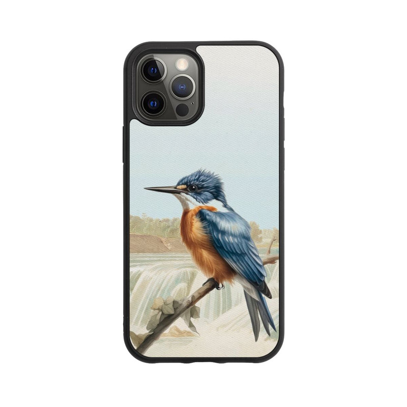 iPhone 12 Pro Base Case Eisvogel Retro