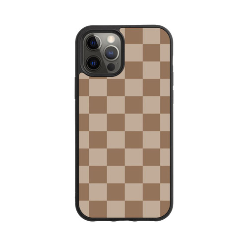 Apple iPhone 12 Pro Base Case Braun Karo