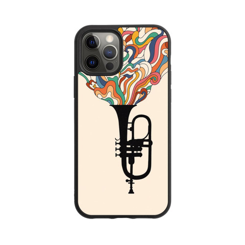 Apple iPhone 12 Pro Base Case Flügelhorn Jazz bunt
