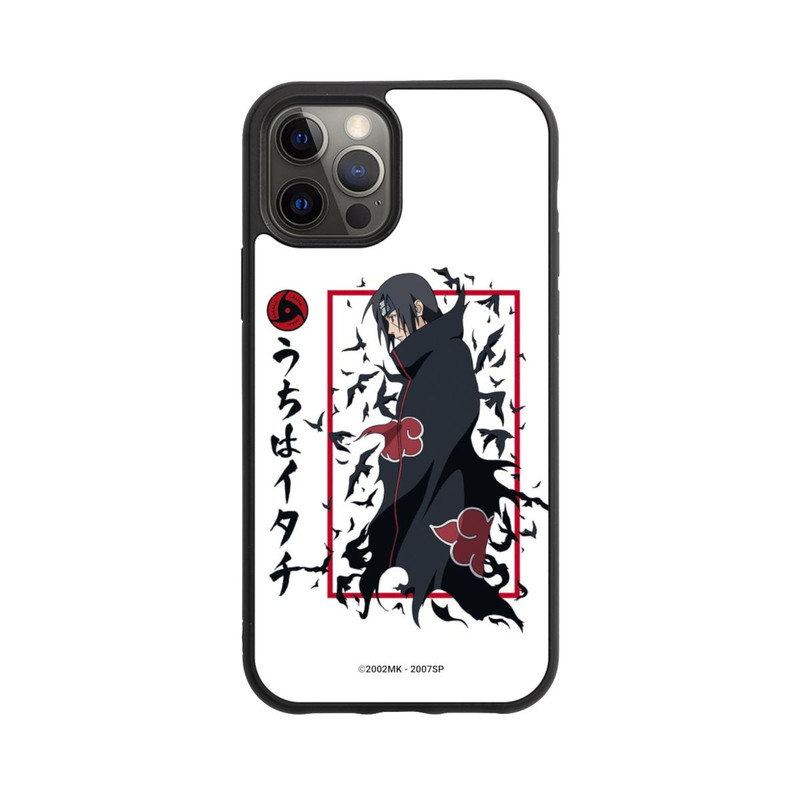 iPhone 12 Pro Base Case Itachi Krähen Weiß