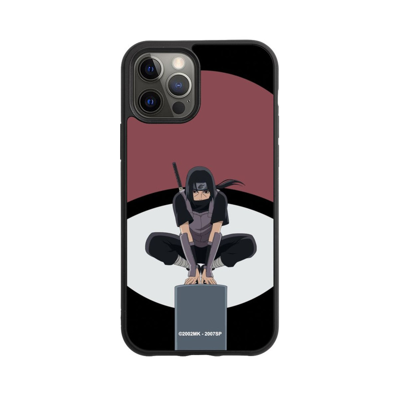 iPhone 12 Pro Base Case Itachi Uchiha Symbol schwarz