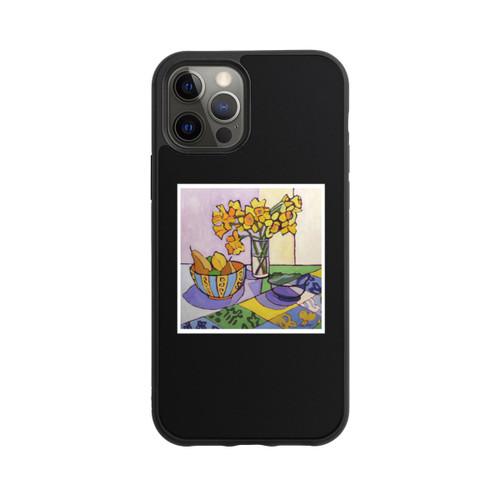 Apple iPhone 12 Pro Base Case Daffodil Patchwork, 2023, by Catherine J Martzloff
