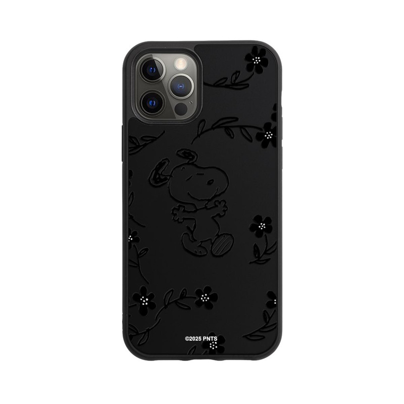 iPhone 12 Pro Base Case Snoopy und Flowers Transparent
