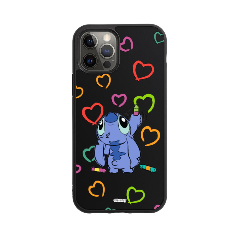 iPhone 12 Pro Base Case Stitch Draws a Heart Transparent