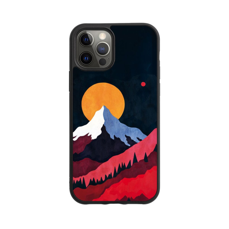 iPhone 12 Pro Base Case Mont Blanc Abstrakt