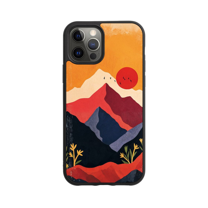 iPhone 12 Pro Base Case Les Alpes En Rouge