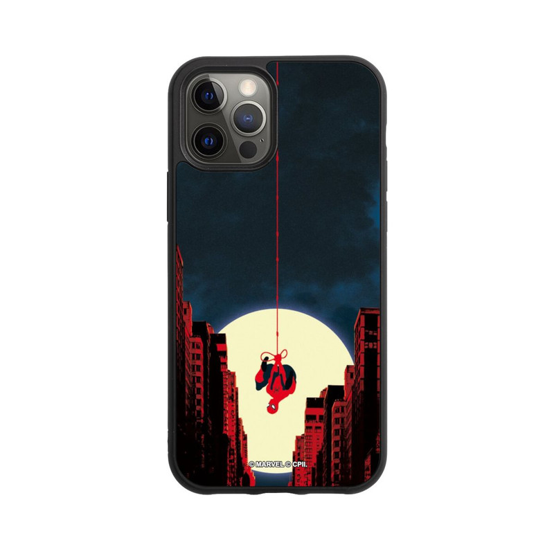 iPhone 12 Pro Base Case Spider-Man Marvel between Skyscrapers