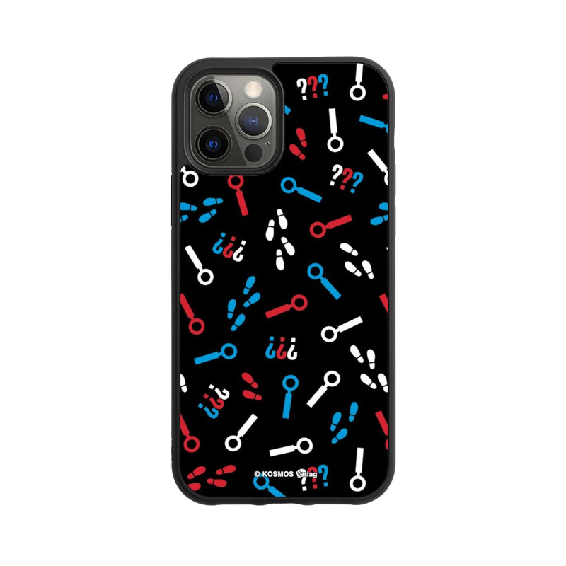 iPhone 12 Pro Base Case Drei Fragezeichen Detektiv Muster