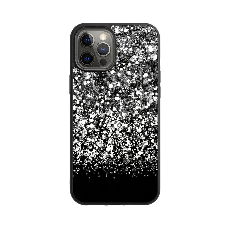 iPhone 12 Pro Max Base Case Schneefall Glitzerlook