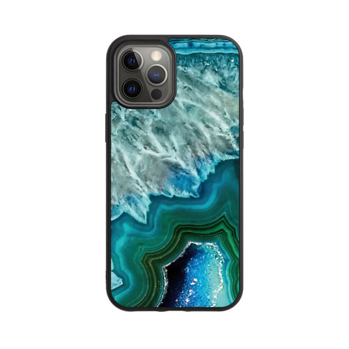 Apple iPhone 12 Pro Max Base Case Kristall Achat Grün