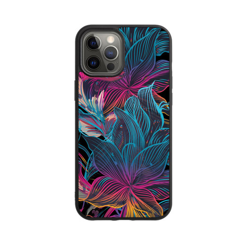 Apple iPhone 12 Pro Max Base Case Neon Flower Power