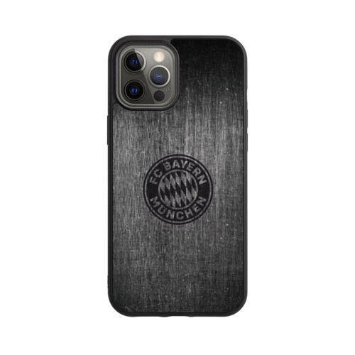 Apple iPhone 12 Pro Max Base Case Metalllook FCB Logo einfarbig