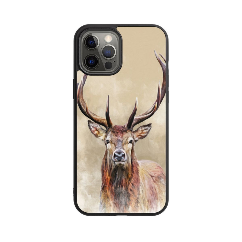 iPhone 12 Pro Max Base Case Gezeichneter Hirsch