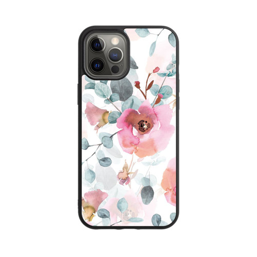 Apple iPhone 12 Pro Max Base Case Aquarell Blumentapete