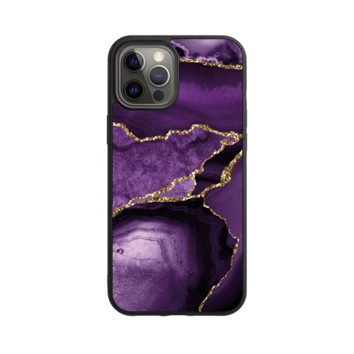 Apple iPhone 12 Pro Max Base Case Lila Marmor Landschaft
