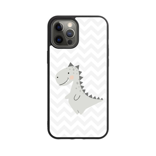 Apple iPhone 12 Pro Max Base Case Grauer Dino