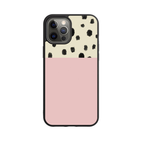 Apple iPhone 12 Pro Max Base Case Punkte und Rosa
