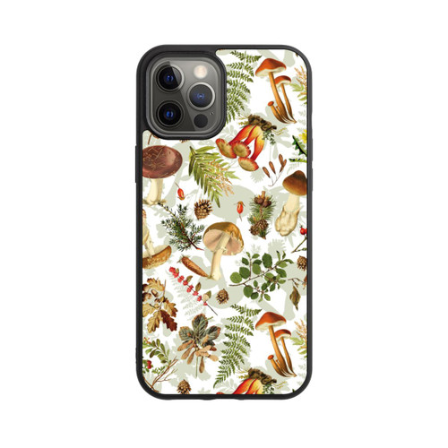 Apple iPhone 12 Pro Max Base Case Pilzmuster Weiß