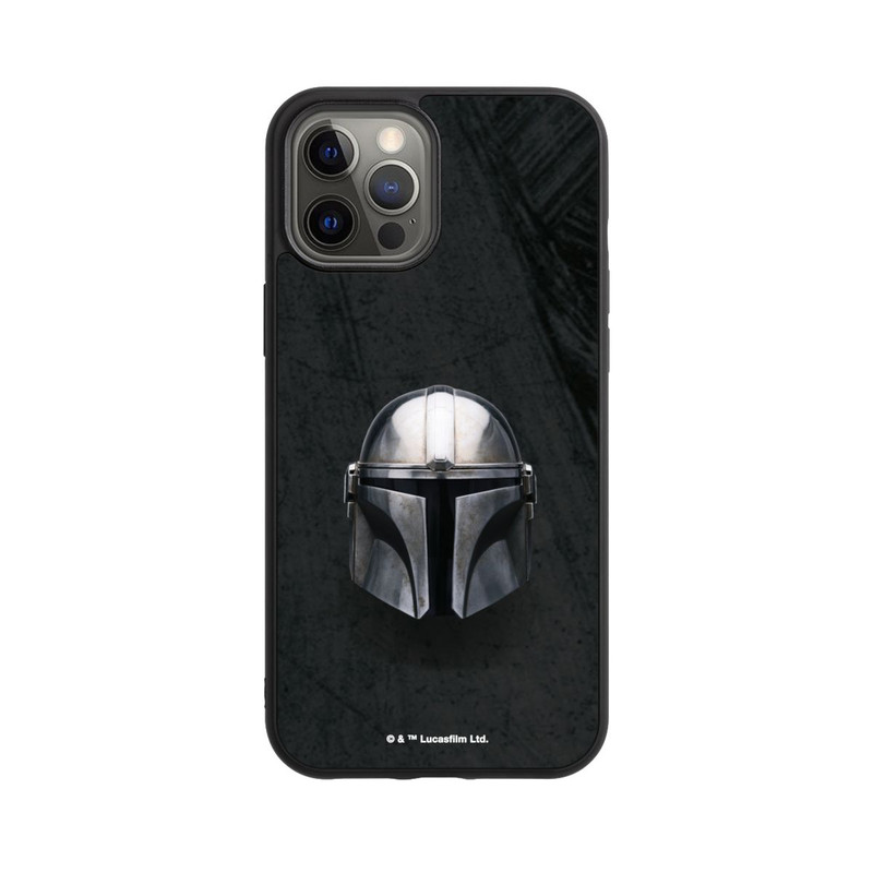 iPhone 12 Pro Max Base Case Schwarzer Mandalorianer Helm