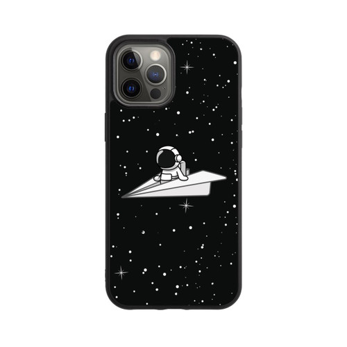 Apple iPhone 12 Pro Max Base Case Astronaut Paper Plane Comic