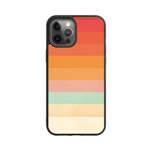 Apple iPhone 12 Pro Max Base Case Regenbogen Chevrons II