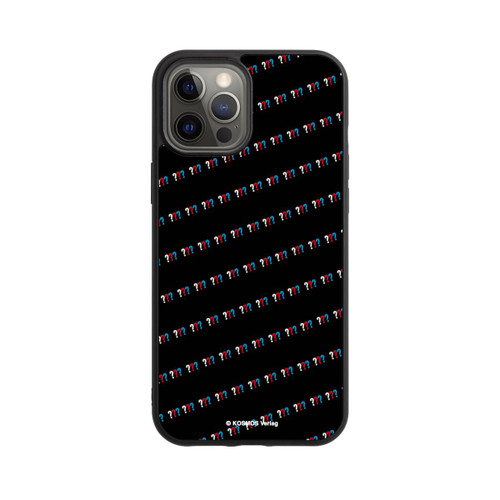 Apple iPhone 12 Pro Max Base Case Drei Fragezeichen Muster Schräg