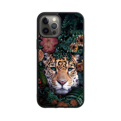 Apple iPhone 12 Pro Max Base Case Jaguar im Dschunglegrün