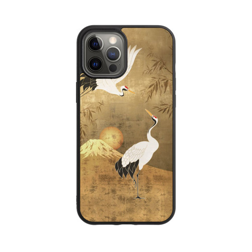 Apple iPhone 12 Pro Max Base Case Kraniche Gold Japan 1