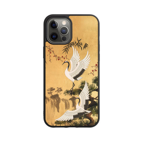 Apple iPhone 12 Pro Max Base Case Kraniche Gold Japan 2