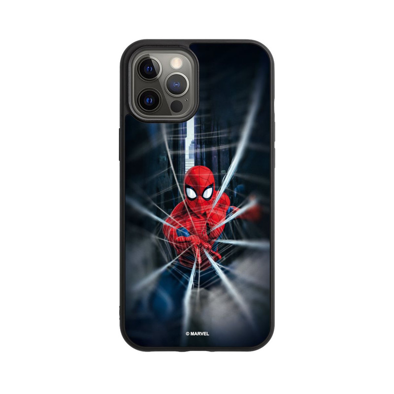 iPhone 12 Pro Max Base Case Spider-Man Webs In Action